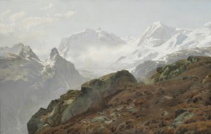 Monte Rosa. Morning in the High Alps by Janus La Cour